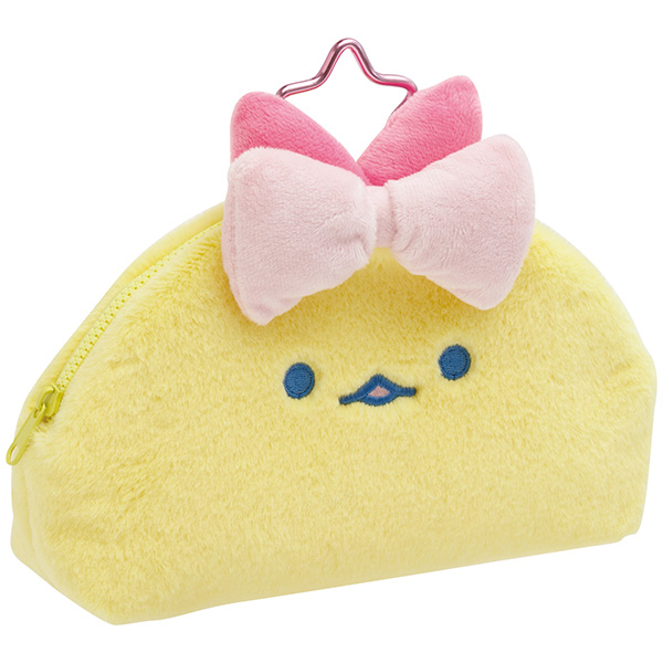在庫処分品 すみっコぐらし 窓付きぬいぐるみペンポーチ えびてんの