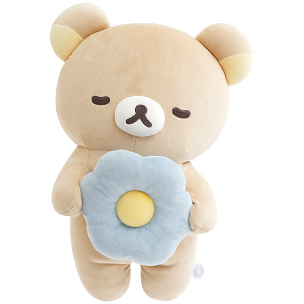 リラックマ　なかよしクッションぬいぐるみ超希少初期♡ リラックマクッション ぬいぐるみ BASIC RILAKKUMA Flower