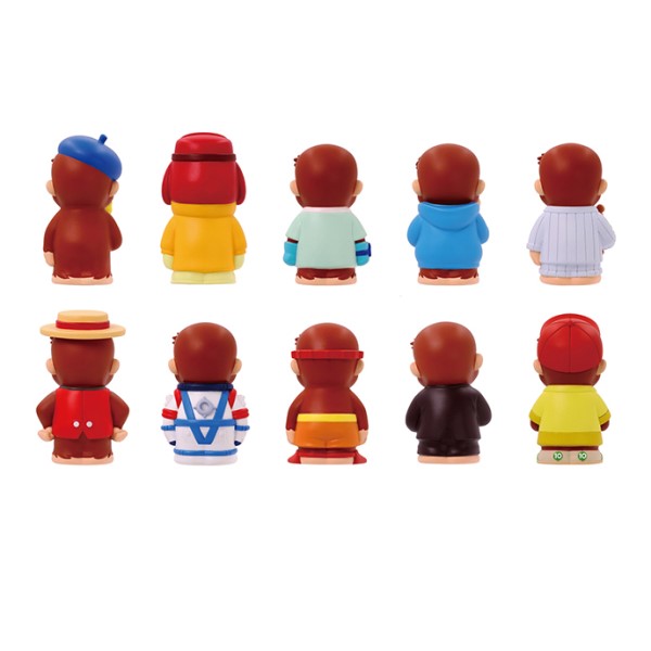 送料無料 エンスカイ おさるのジョージ ソフビパペットマスコット 指