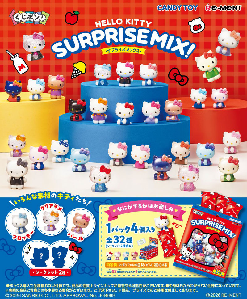 6月29日発売予定 リーメント サンリオ くじポン! Hello Kitty SURPRISE