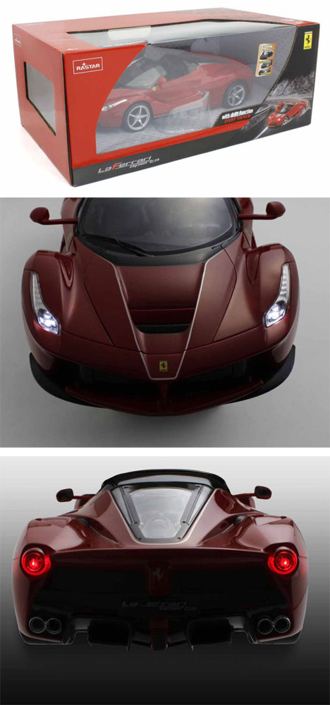 送料無料 RASTAR ラジコンカー 1/14 ラ フェラーリ アペルタ レッド