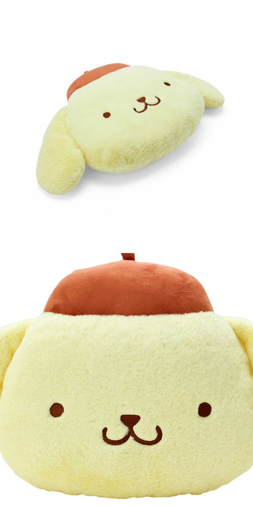 送料無料 サンリオ フェイス形クッションSサイズ ポムポムプリン