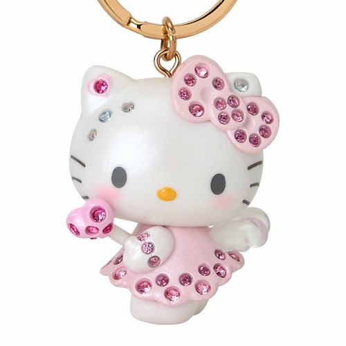 未使用 Sanrio サンリオ ハローキティー サンリオ キーホルダー キティ sanrio（サンリオ） 送料無料 エンジェルキーホルダー ハローキティ