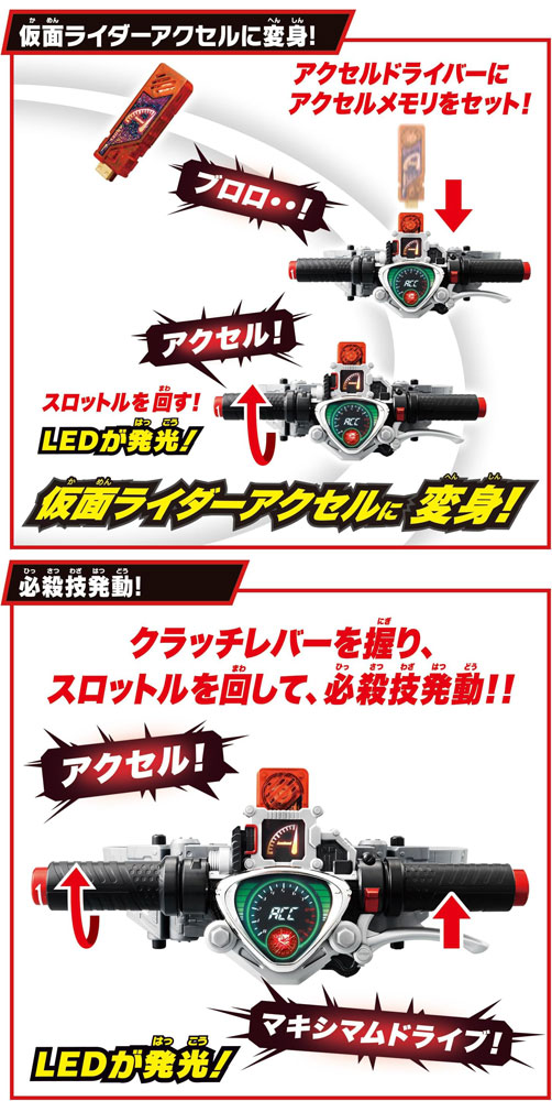 送料無料 仮面ライダーW SUPER BEST 変身ベルト DXアクセルドライバー