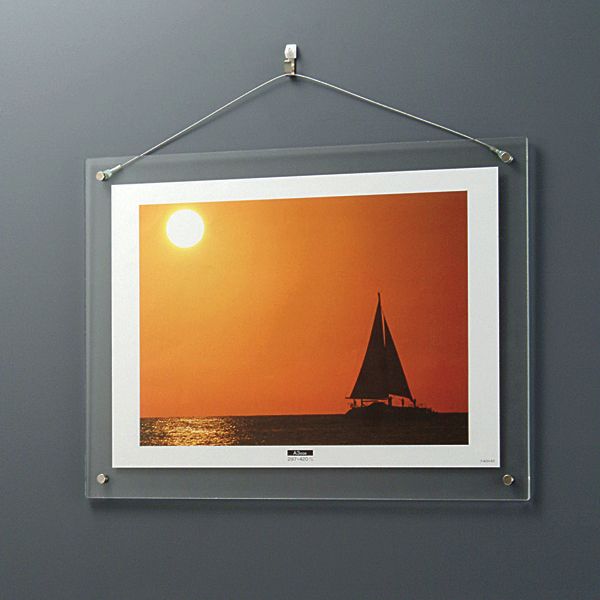 アクリル製 ピクチャーフレーム 写真額 壁掛けタイプ A3判プリント用