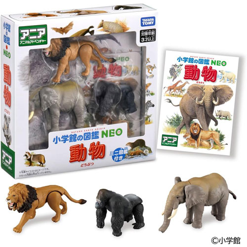 6月27日発売予定 送料無料 アニア 小学館の図鑑NEO 動物 ミニ図鑑付き