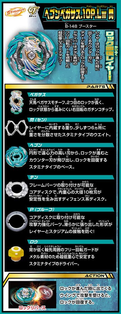 ベイブレードバースト 楽天市場】ベイブレード ベイブレードバースト B-160 ブースター