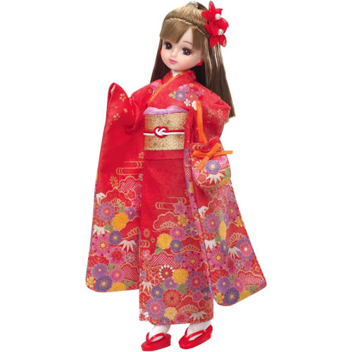 送料無料 リカちゃん ドール LD-30 Kimonoリカちゃん 紅 着物リカ