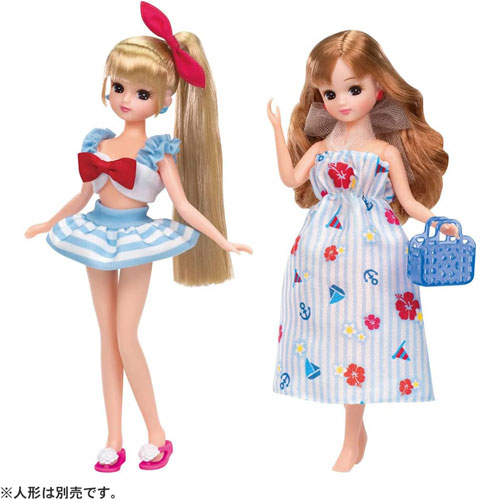 メール便送料無料 リカちゃん LW-13 マリンワンピ&セーラー水着セット メール便送料無料 リカちゃん LW-13 マリンワンピ&セーラー水着セット