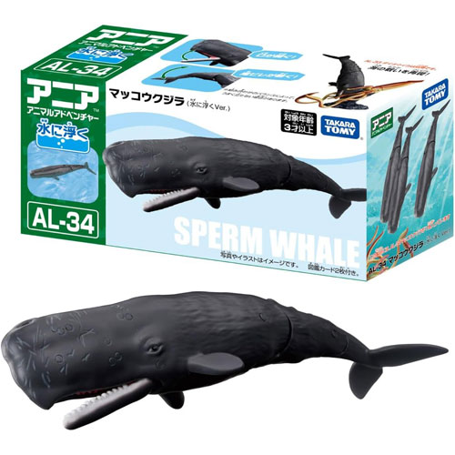 メール便送料無料 アニア AL-34 マッコウクジラ 水に浮くVer