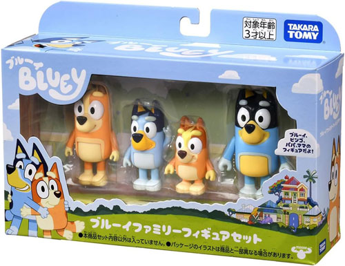送料無料 ブルーイ ブルーイファミリーフィギュアセット 4体セット