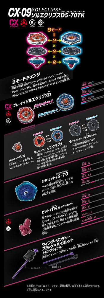 送料無料 ベイブレードX BEYBLADE X CX-09 スターター ソルエクリプス