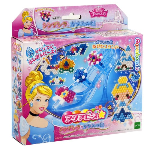 アクアビーズアート シンデレラとガラスの靴セット AQ-223の説明
