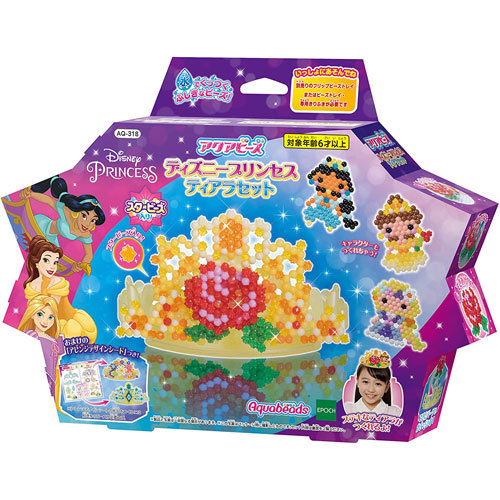 送料無料 アクアビーズ ディズニープリンセス ティアラセット AQ