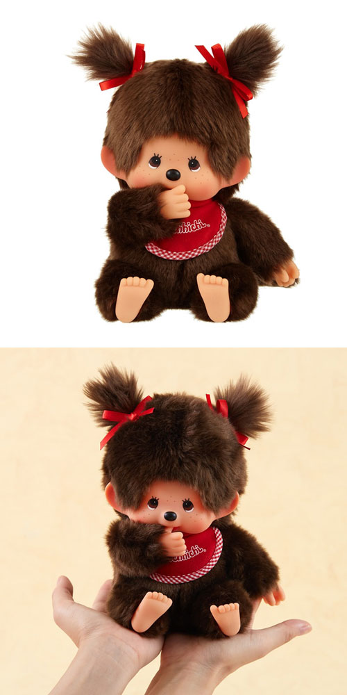 送料無料 モンチッチ ぬいぐるみ プレミアムスタンダード ブラウン