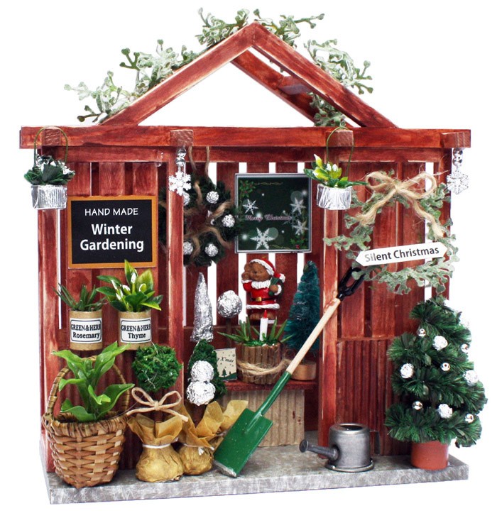 マサコ☆様＊kyo＊ハンドメイド ミニチュア ドールハウス＊クリスマスツリー DIY Miniature Christmas Tree ミニチュアクリスマスツリー作り