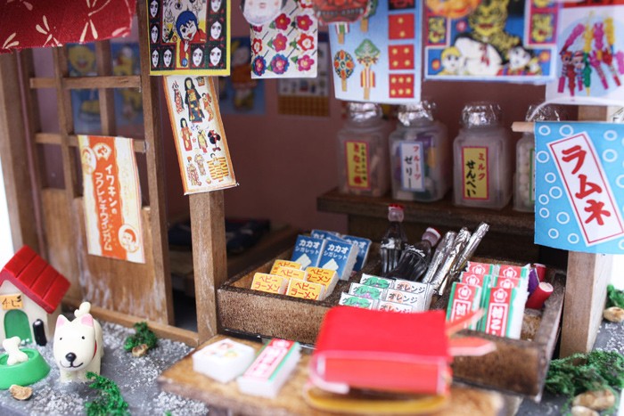 ビリーの手作り ドールハウスキット 昭和シリーズ 駄菓子屋さん