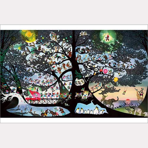 送料無料 ジグソーパズル 1000ピース 藤城清治 生きるよろこび2011