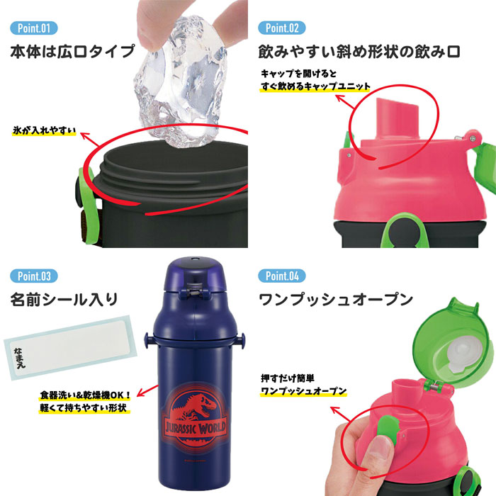 送料無料 おさるのジョージ 23 抗菌 食洗機対応 直飲みワンタッチ