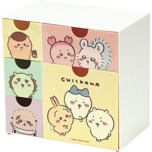 送料無料 ちいかわ ミニチェスト 卓上小物入れ 引き出し収納ケース
