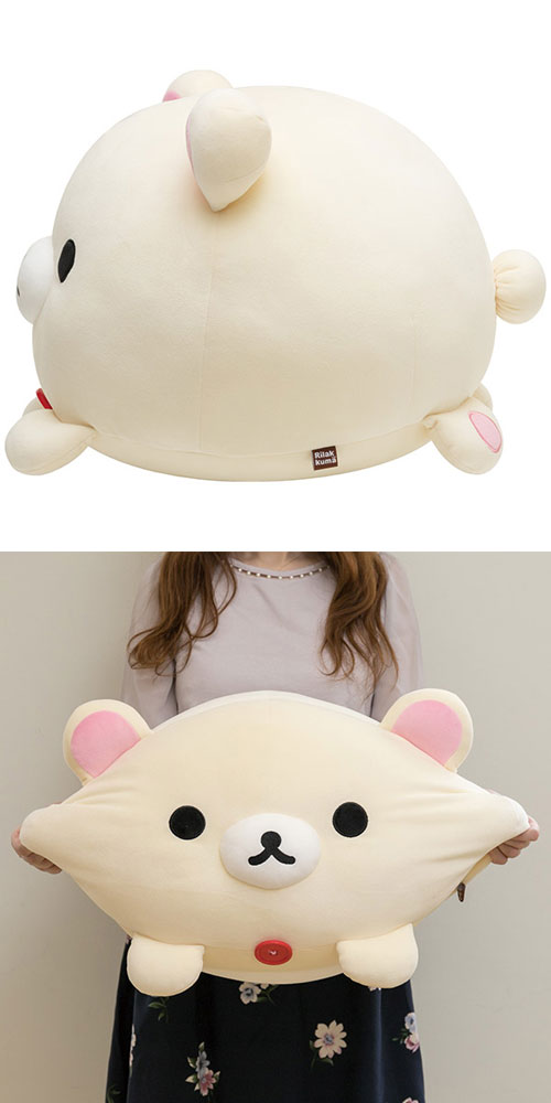 送料無料 リラックマ スーパーもーちもち大福クッション ぬいぐるみ