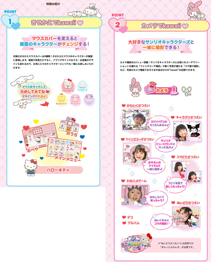 送料無料 カメラでkawaii マウスできせかえ! サンリオキャラクターズ