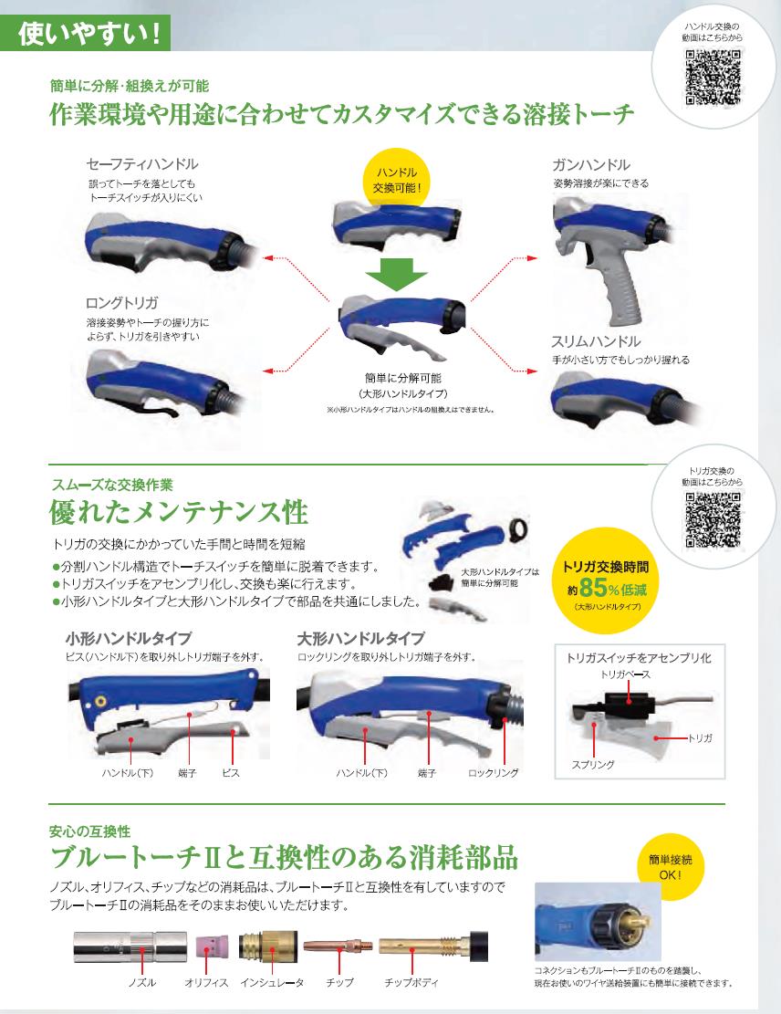 オンラインショップ】【オンラインショップ】CO2 MAG溶接トーチ ブルー