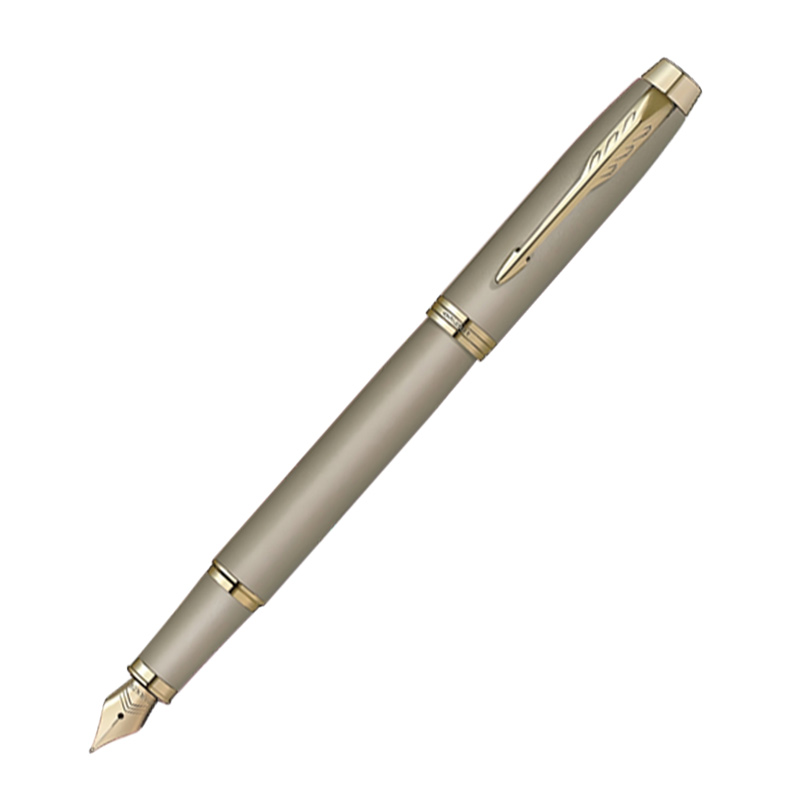 【S】美品PARKER 万年筆 ペン先18K ボールペン シルバー系 ネーム入り PARKER（パーカー） 新色在庫あり」名入れ 万年筆 アイエム PARKER IM