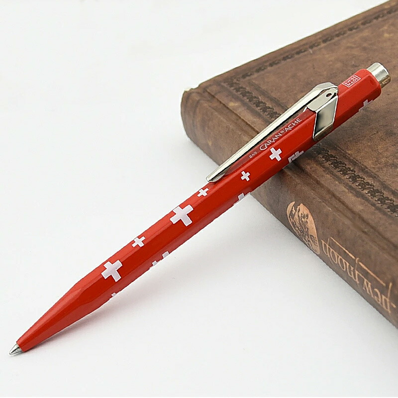 カランダッシュ  CARAN D'ACHE ボールペン 849 ポップライン トータリースイス POPLINE Totally Swiss 全4種 缶入 NF0849｜youstyle-pen｜02