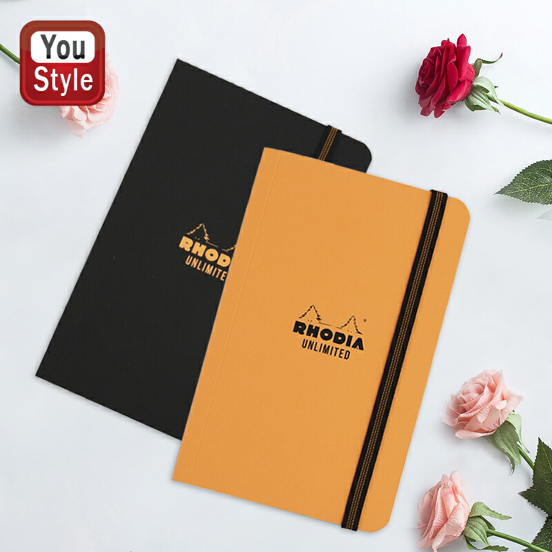 ロディア RHODIA アンリミテッド ソフト合皮カバー メモ帳 60枚(120