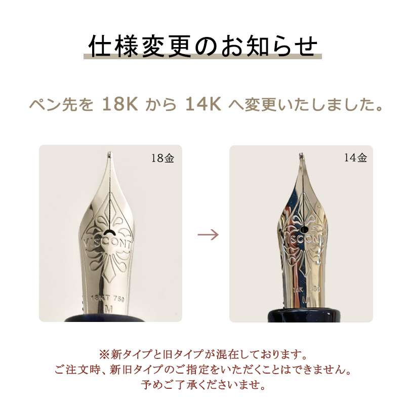 ビスコンティ ホモサピエンス 万年筆 VISCONTI HOMO SAPIENS 14K 大型
