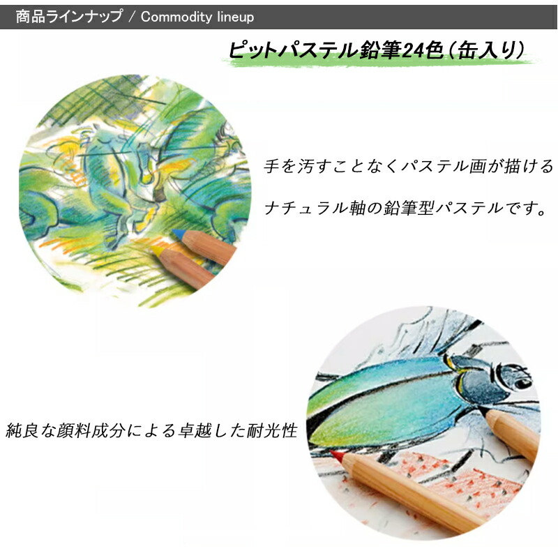ファーバーカステル Faber-Castell 油性24色鉛筆 ピット PITT パステル