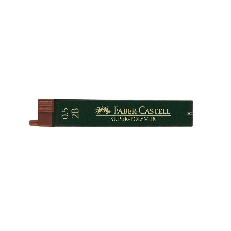 ファーバーカステル Faber-Castell スーパーポリマー シャープ用 替芯 0.5mm 0.7mm 1.0mm 2H/H/HB/B/2B 12本入 ペンシル用 替え芯｜youstyle-pen｜02