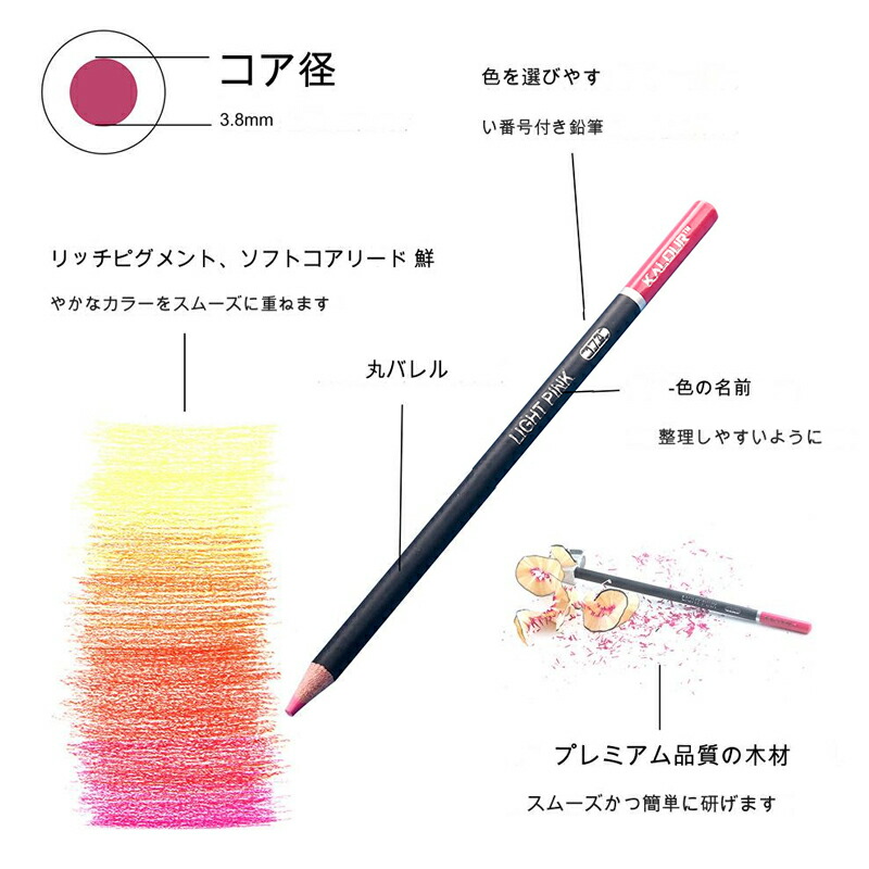 ANALOG.（アナログ） カロリー KALOUR 油性色鉛筆 180色セット 鹿