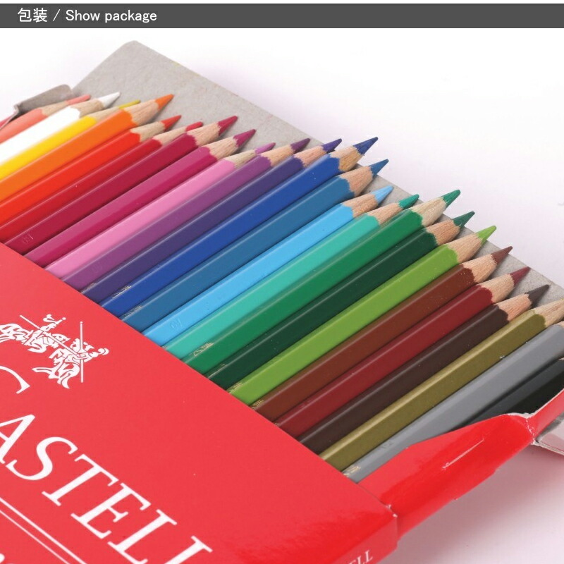 ファーバーカステル Faber-Castell 油性色鉛筆 24色 赤紙箱 115854