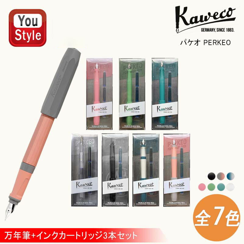 PERKEO カヴェコ KAWECO パケオ スチールペン先 万年筆+インク