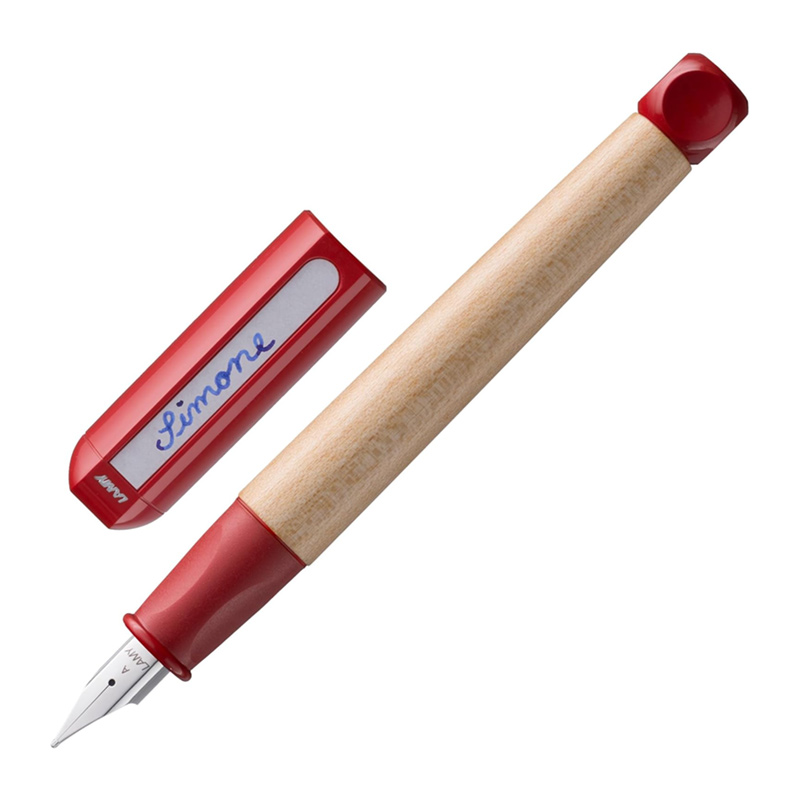 LAMY 万年筆セット 赤 14金ペン先 abc ラミー 万年筆 ABC LAMY メープルウッド スチールペン先 文字幅A