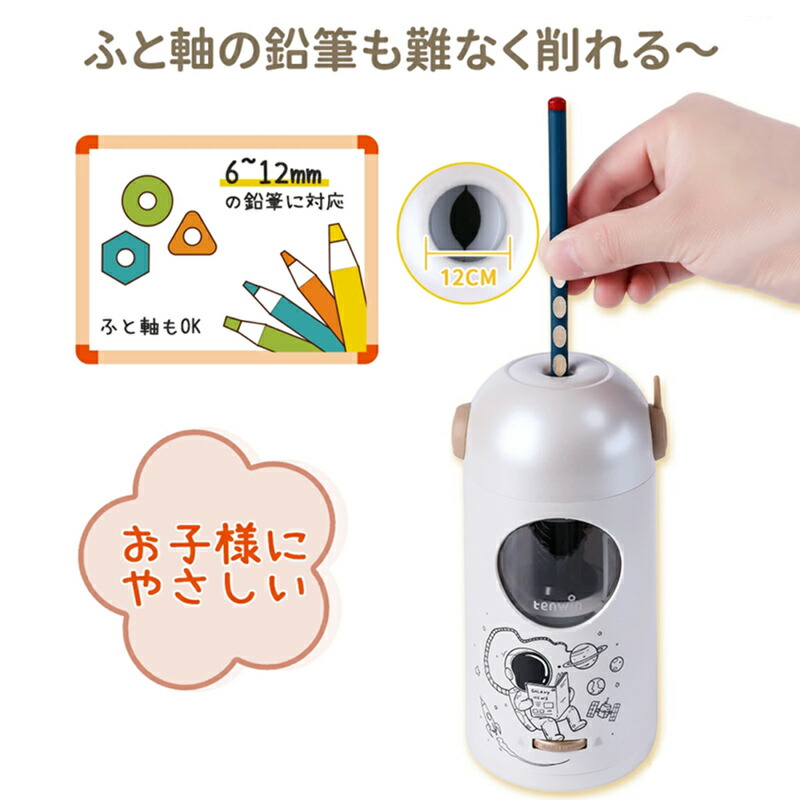 るんるん 抽プレ品 鉛筆削り なかよし姉妹誌 当時物 未使用品 非売品 テンウィン 鉛筆削り 全自動 Tenwin 8188 ホワイト 宇宙人 8811 無地
