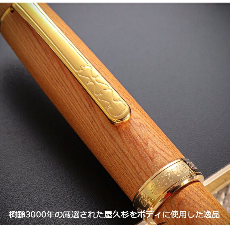 プラチナ万年筆 PLATINUM ＃3776 CENTURY 屋久杉 ヤクスギ 14K PTB