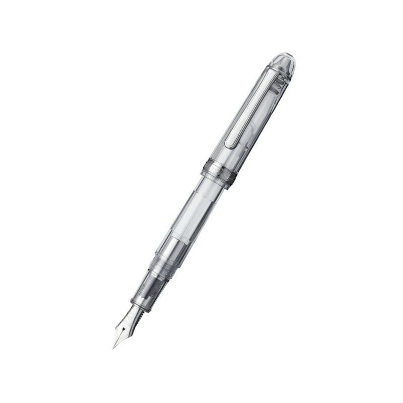 プラチナ万年筆 PLATINUM ＃3776 センチュリー忍野 PNB-20000A-5/ニース ロゼ PNB-20000R-5 大型14金 F細字/M中字/B太字 透明軸 高級の画像