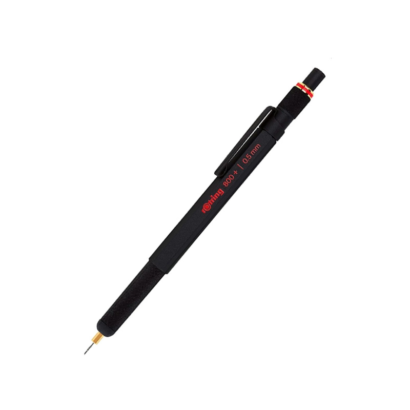 ロットリング ROTRING シャーペン/シャープペンシル スタイラス付き ペン先収納 800＋ メカニカルペンシル スタイラス ブラック/シルバー 0.5/0.7mm｜youstyle-pen｜02