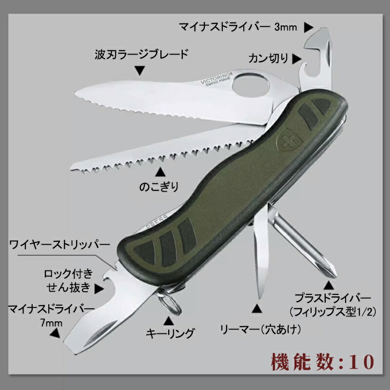 VICTORINOX（ビクトリノックス） マルチツール ソルジャーナイフ （10