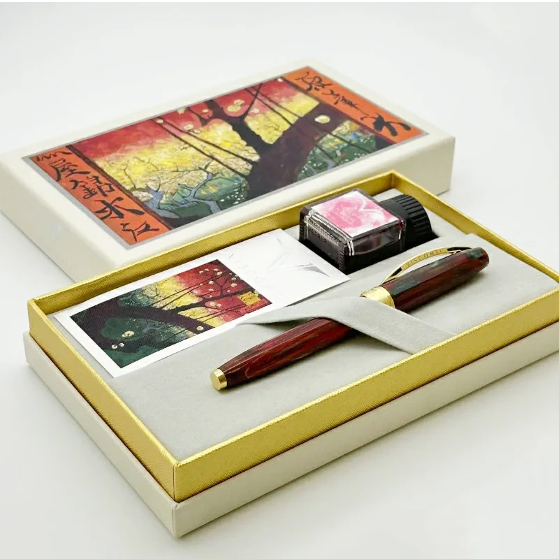 VISCONTI ヴィスコンティ 万年筆 専用ケース インク付き VAN ビスコンティ ヴァンゴッホ 万年筆セット コンバーター+ボトル