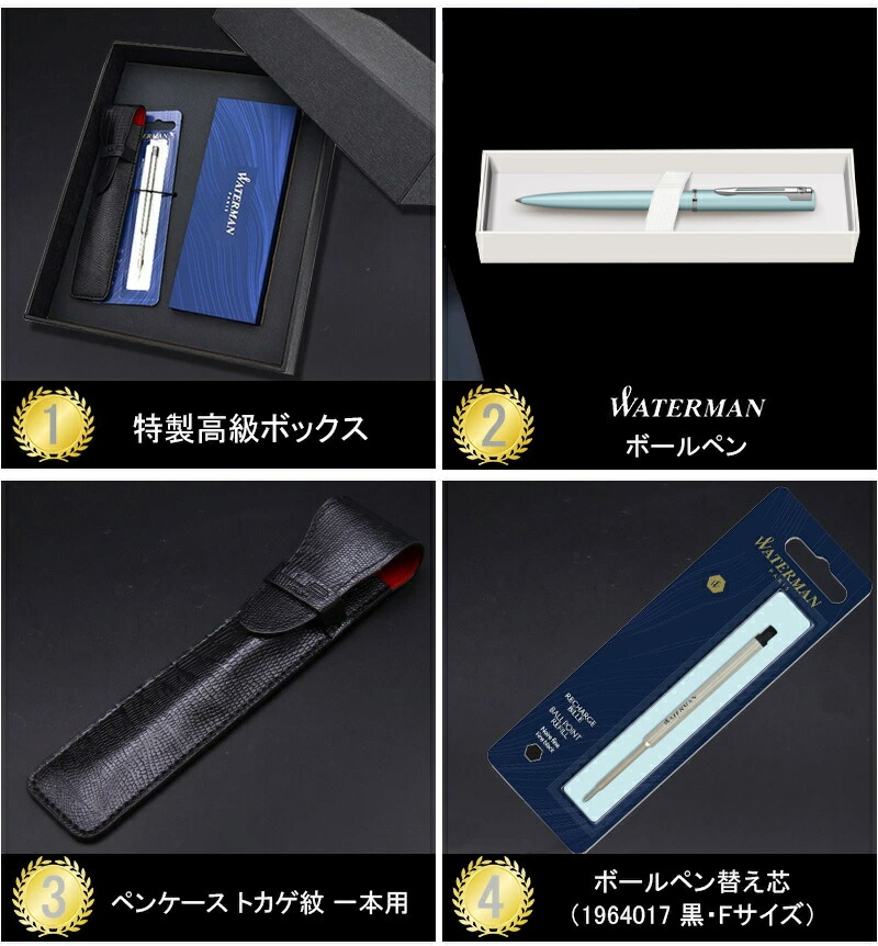 ステンレススチール 名入れ ウォーターマン WATERMAN 油性ボールペン 8