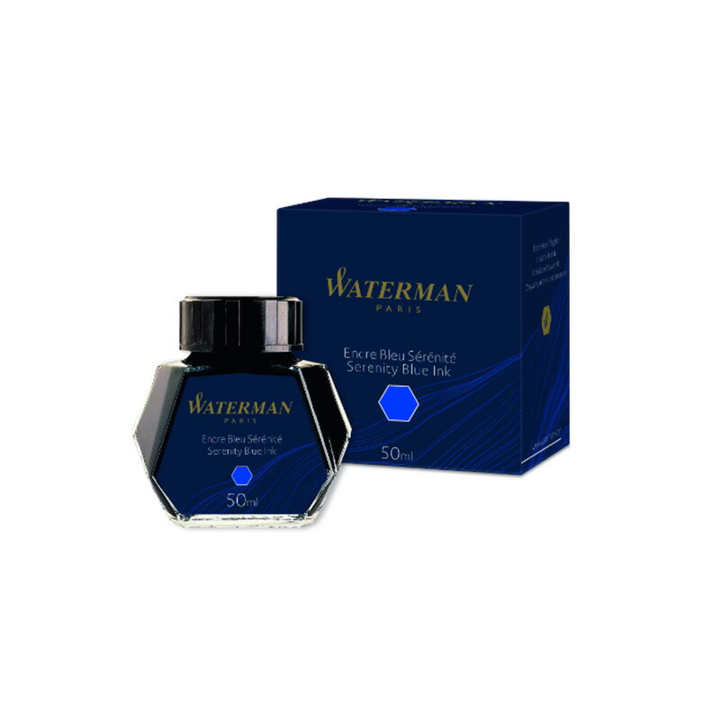 WATERMAN（ウォーターマン） 万年筆ボトルインク 50ml ニティブルー
