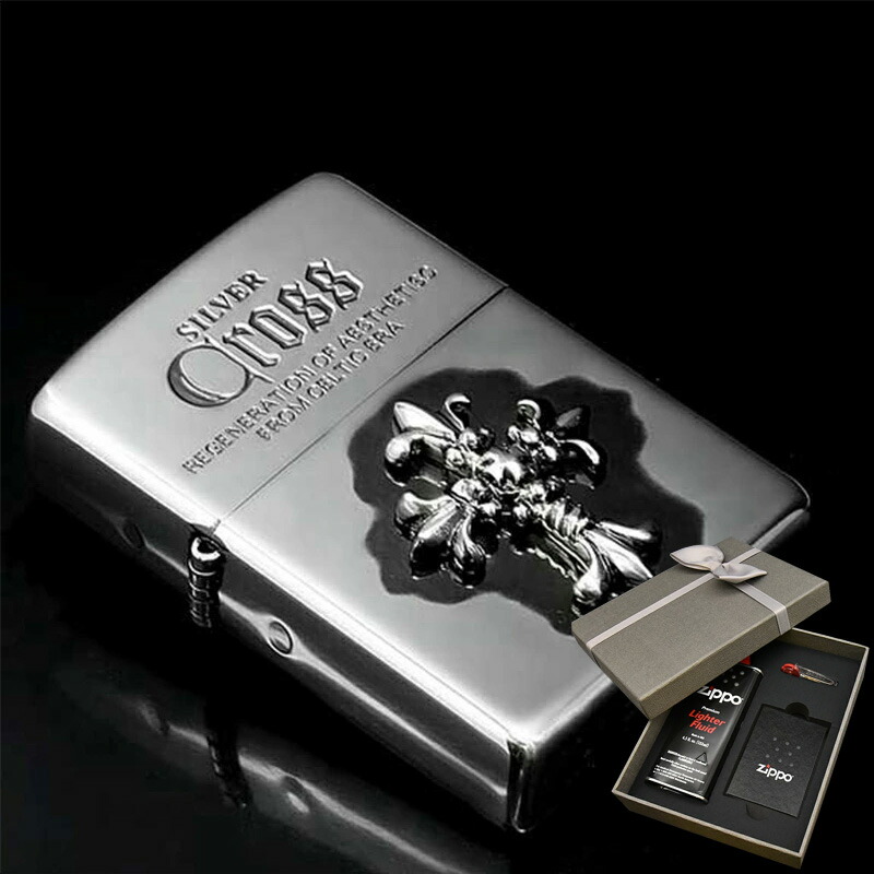 希少クロスメタル張りZIPPO 楽天市場】ZIPPO クロスメタル 2CM-1 シルバーイブシ ジッポー