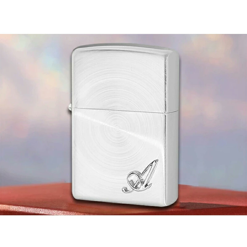 ジッポー ライター ZIPPO レギュラーサイズ イニシャル 立体メタル（A/E/F/H/I/J/M/N/O/R/S/T/U/W/Y) SSP  全15種類 オイルライター 喫煙具