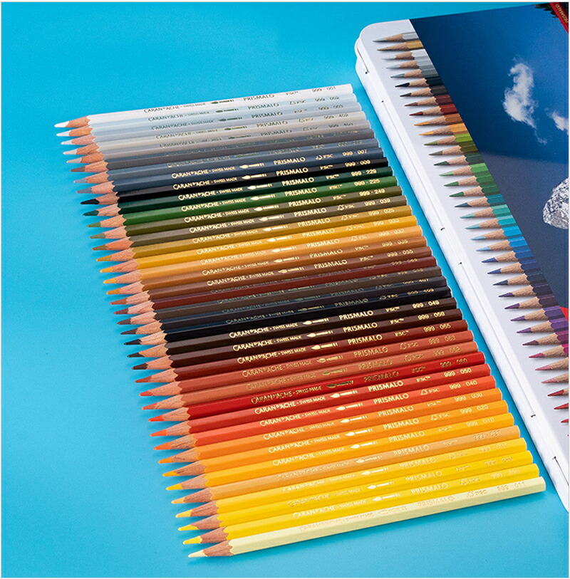 プリズマロ カランダッシュ CARAN D'ACHE 水溶性色鉛筆 80色セット