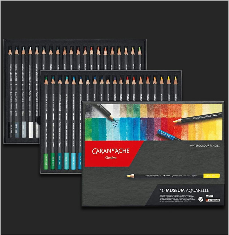 CARAN d'ACHE（カランダッシュ） 水溶性色鉛筆 ミュージアムアクアレル
