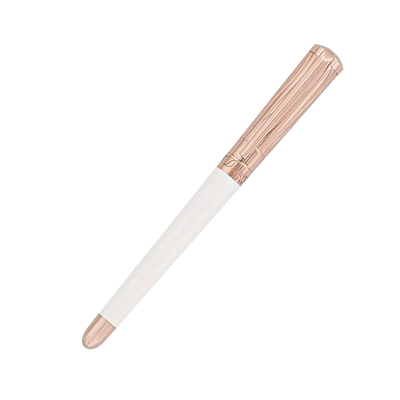 未使用 S.T.デュポン ボールペン ローラーボール リベルテ ホワイト 箱付き S.T.Dupont エス・テー・デュポン ボールペン リベルテ 465600